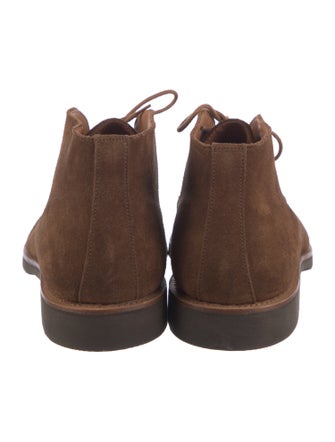 Crockett & Jones Suede Lace-Up Boots