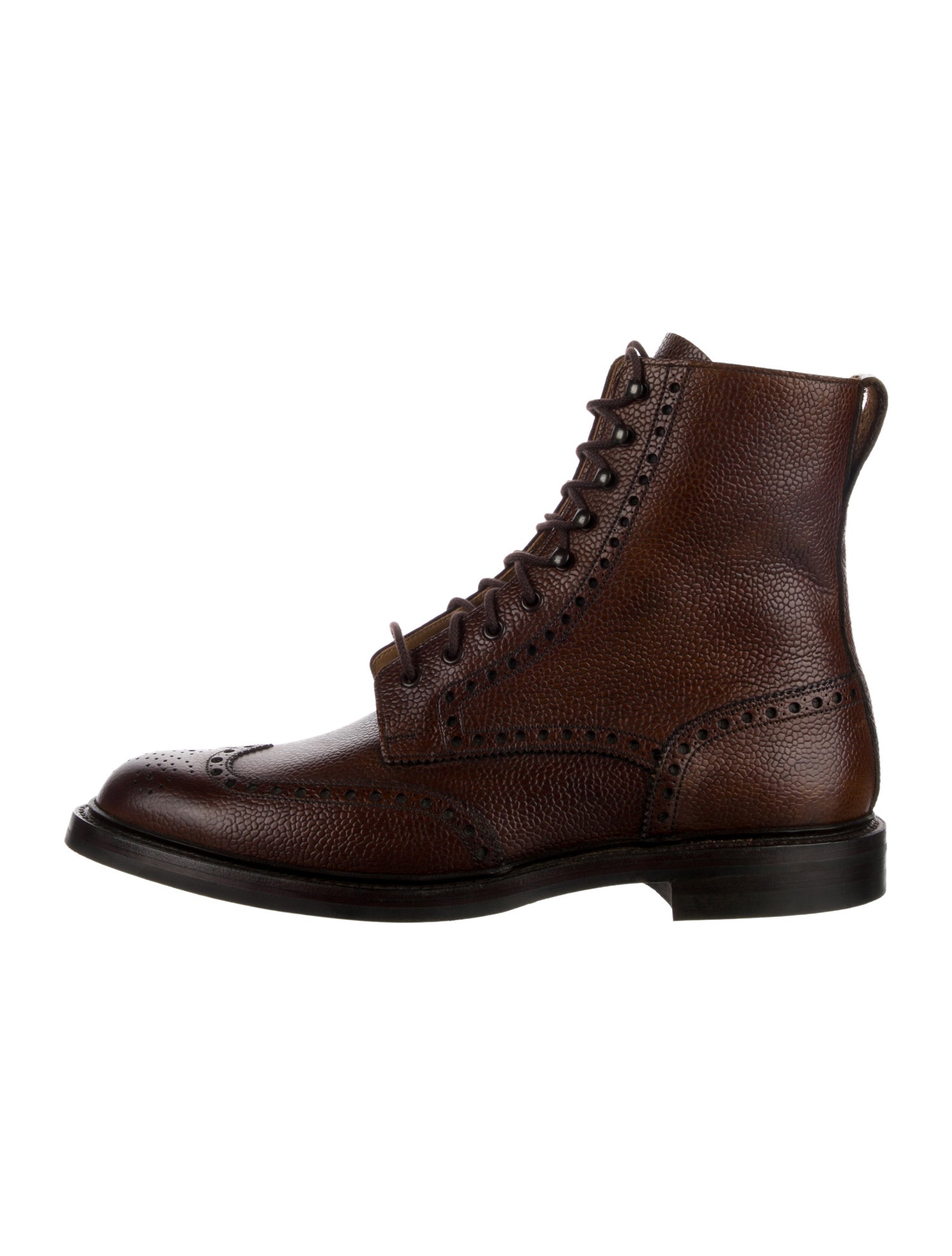 Crockett & Jones Leather Combat Boots
