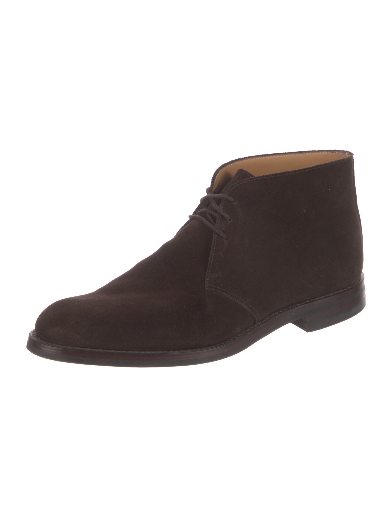 Crockett & Jones Suede Lace-Up Boots
