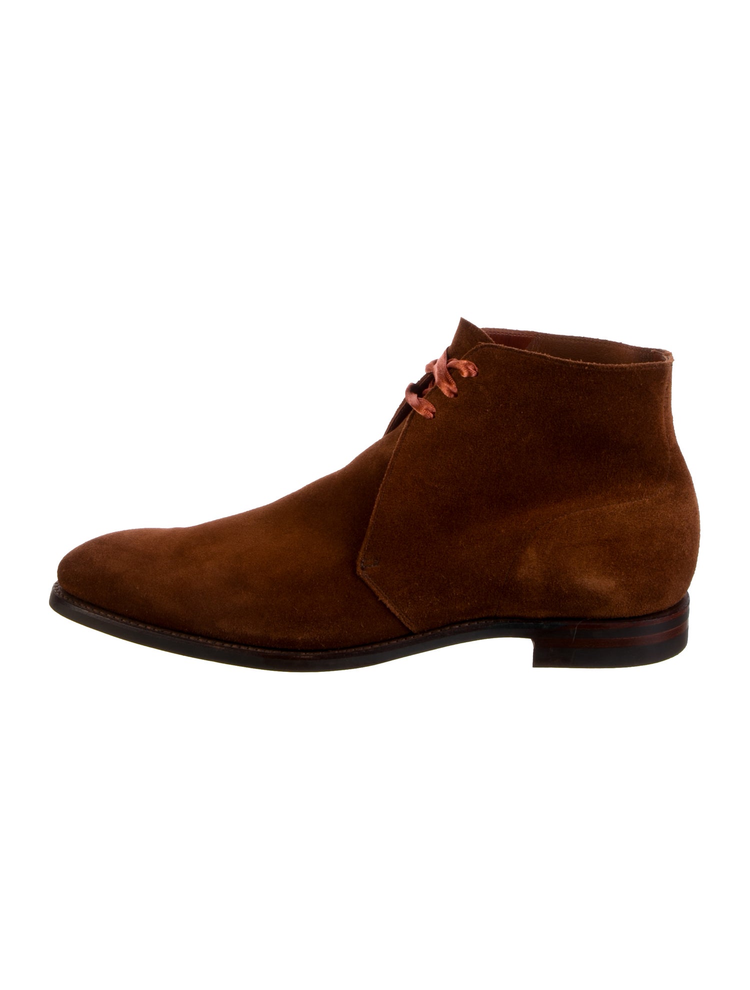 Crockett & Jones Suede Lace-Up Boots