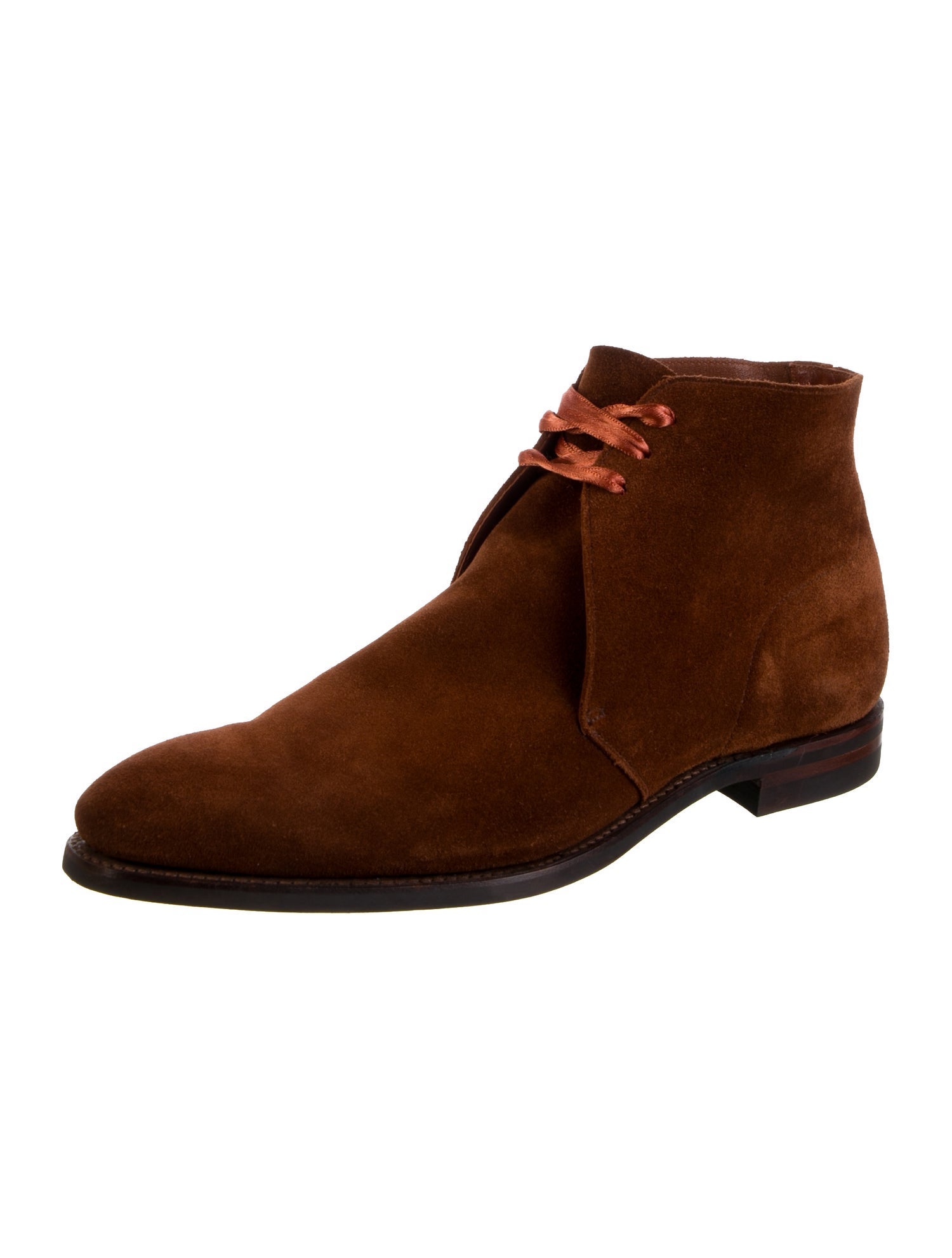 Crockett & Jones Suede Lace-Up Boots