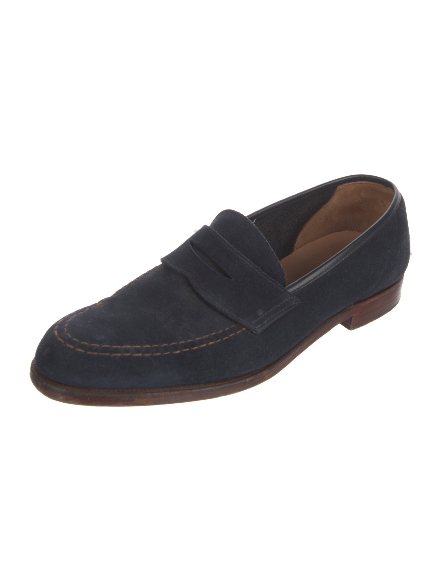 Crockett & Jones Suede Dress Loafers
