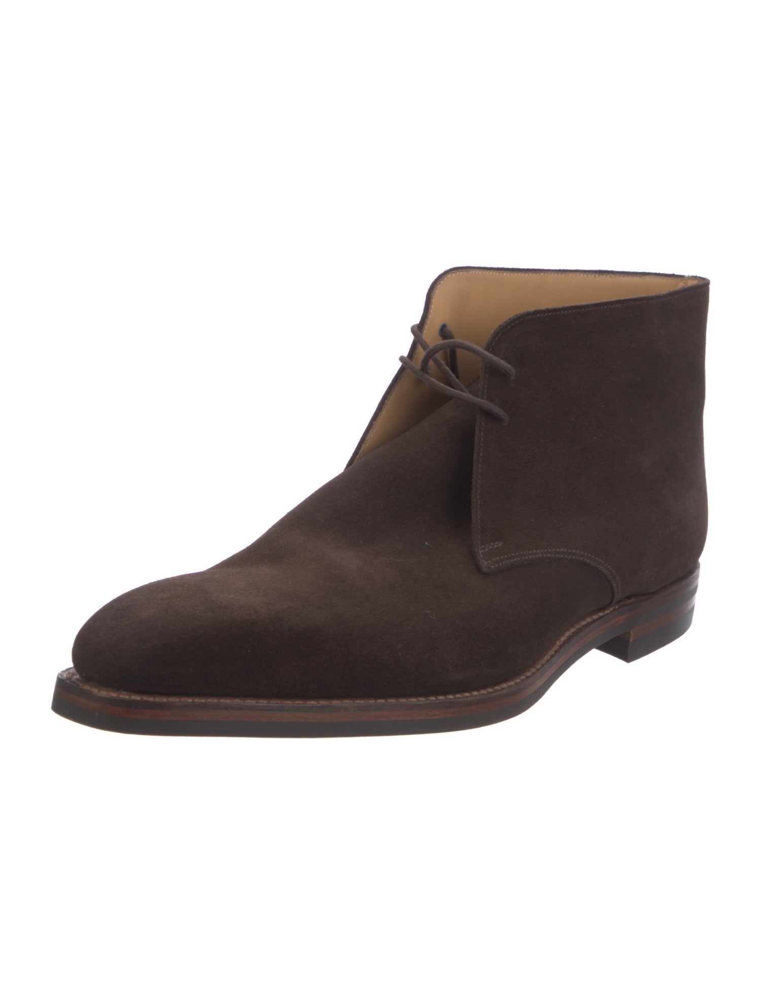 Crockett & Jones Suede Lace-Up Boots