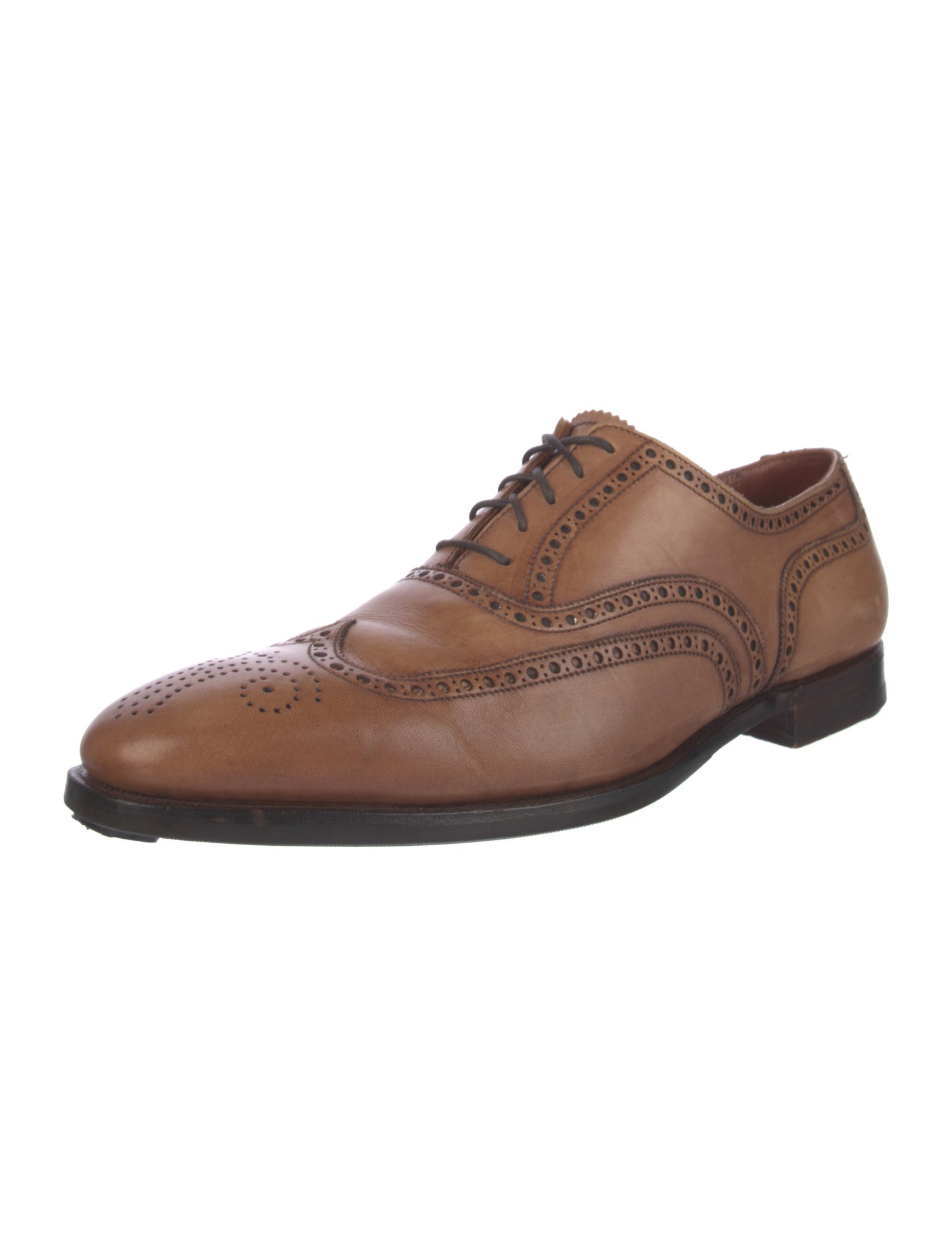 Crockett & Jones Leather Lasercut Accents Brogues