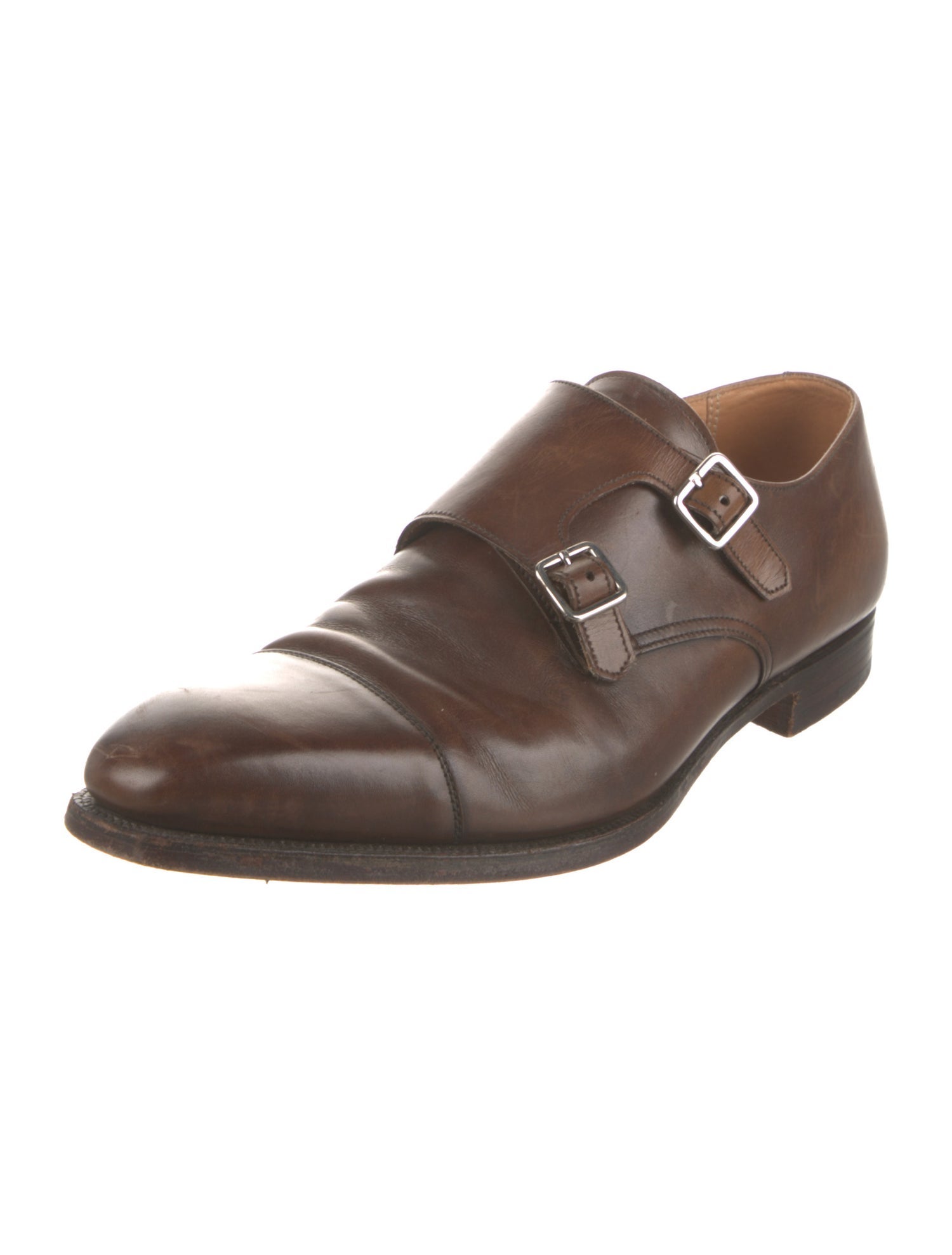 Crockett & Jones Leather Monk Straps