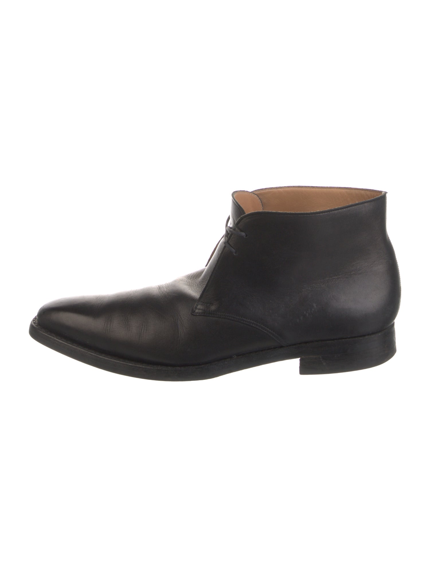 Crockett & Jones Leather Lace-Up Boots
