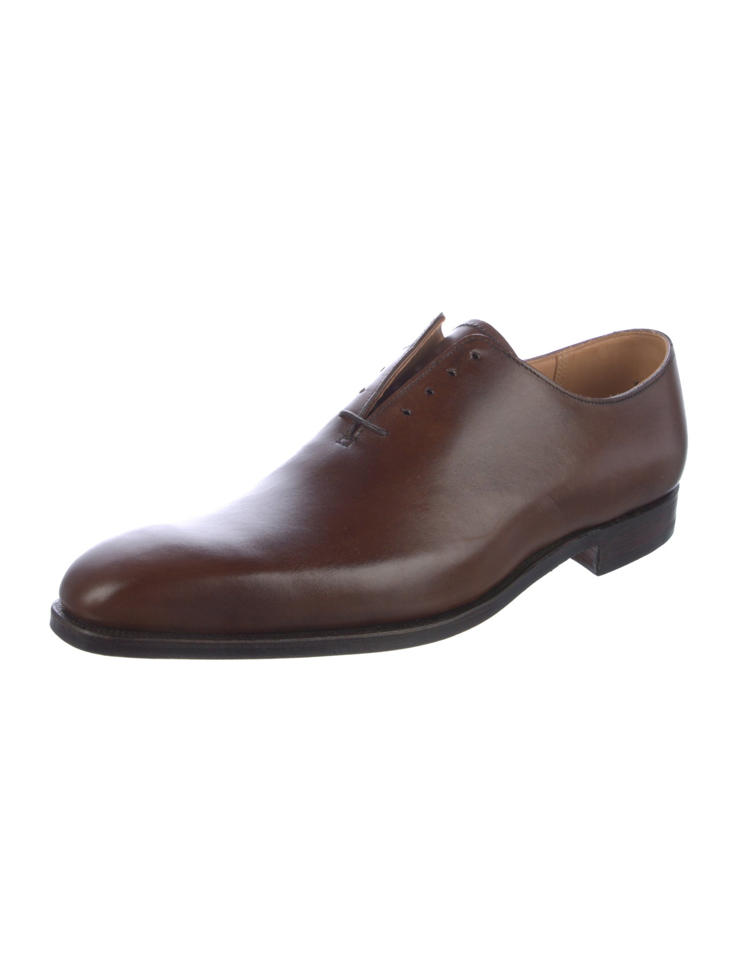 Crockett & Jones Leather Lasercut Accents Oxfords