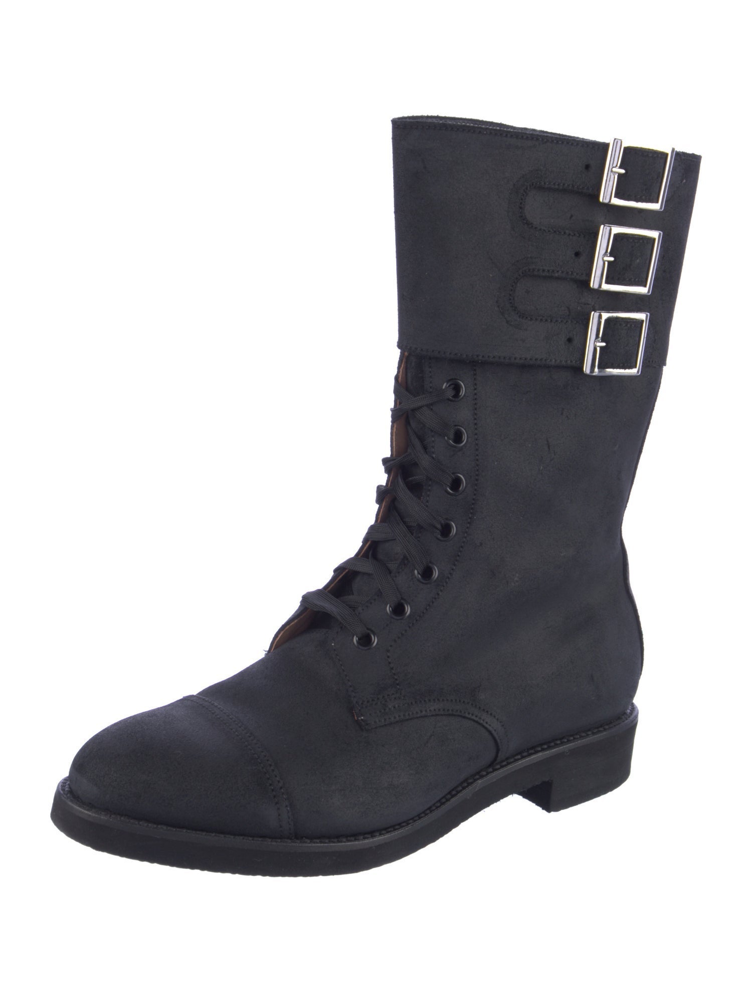 Crockett & Jones Leather Combat Boots