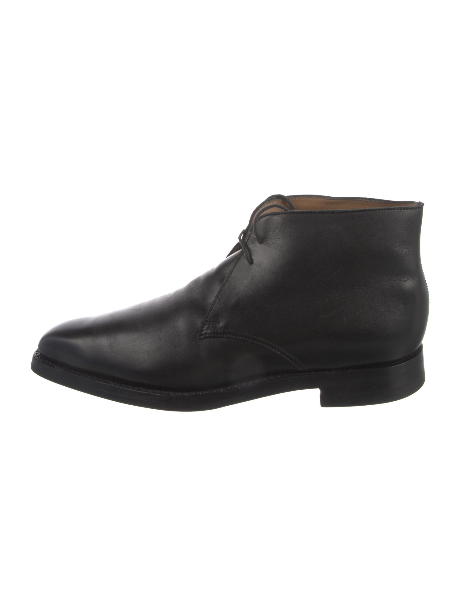 Crockett & Jones Leather Lace-Up Boots