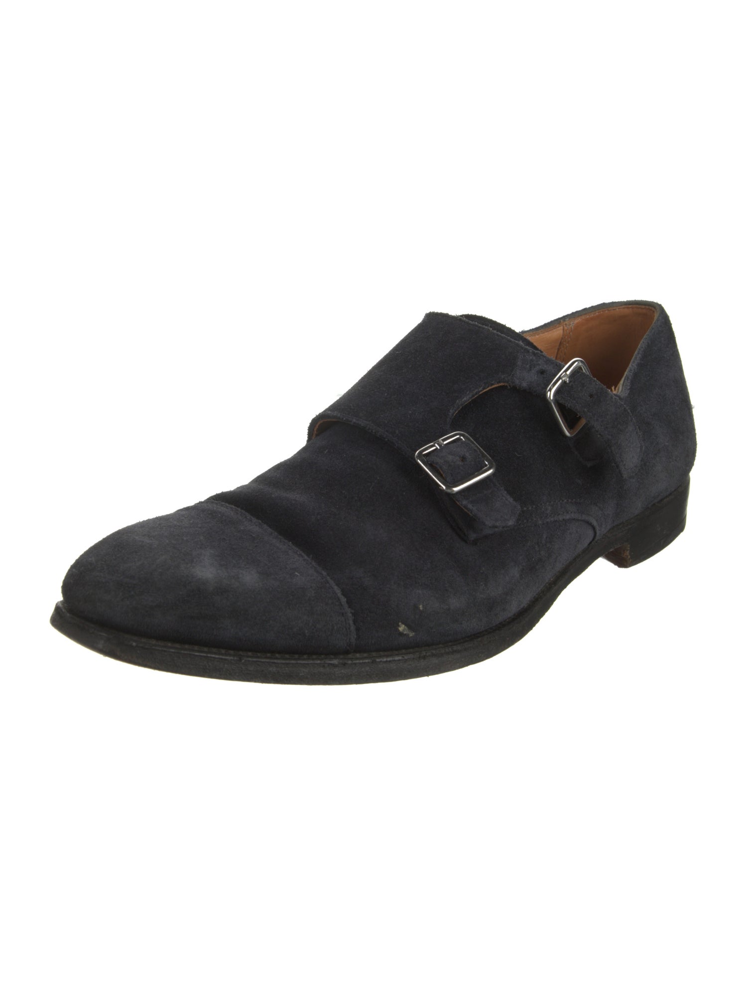 Crockett & Jones Suede Monk Straps
