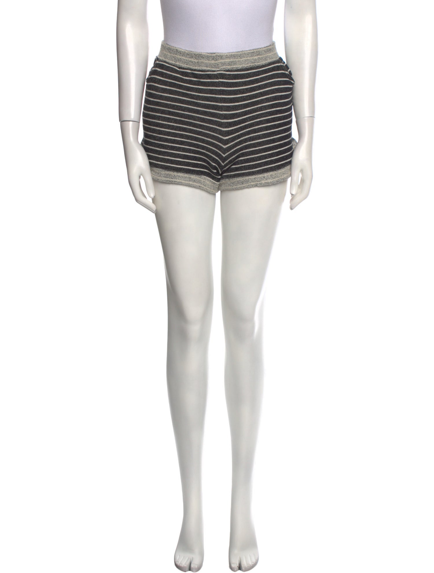 Cardigan Striped Mini Shorts