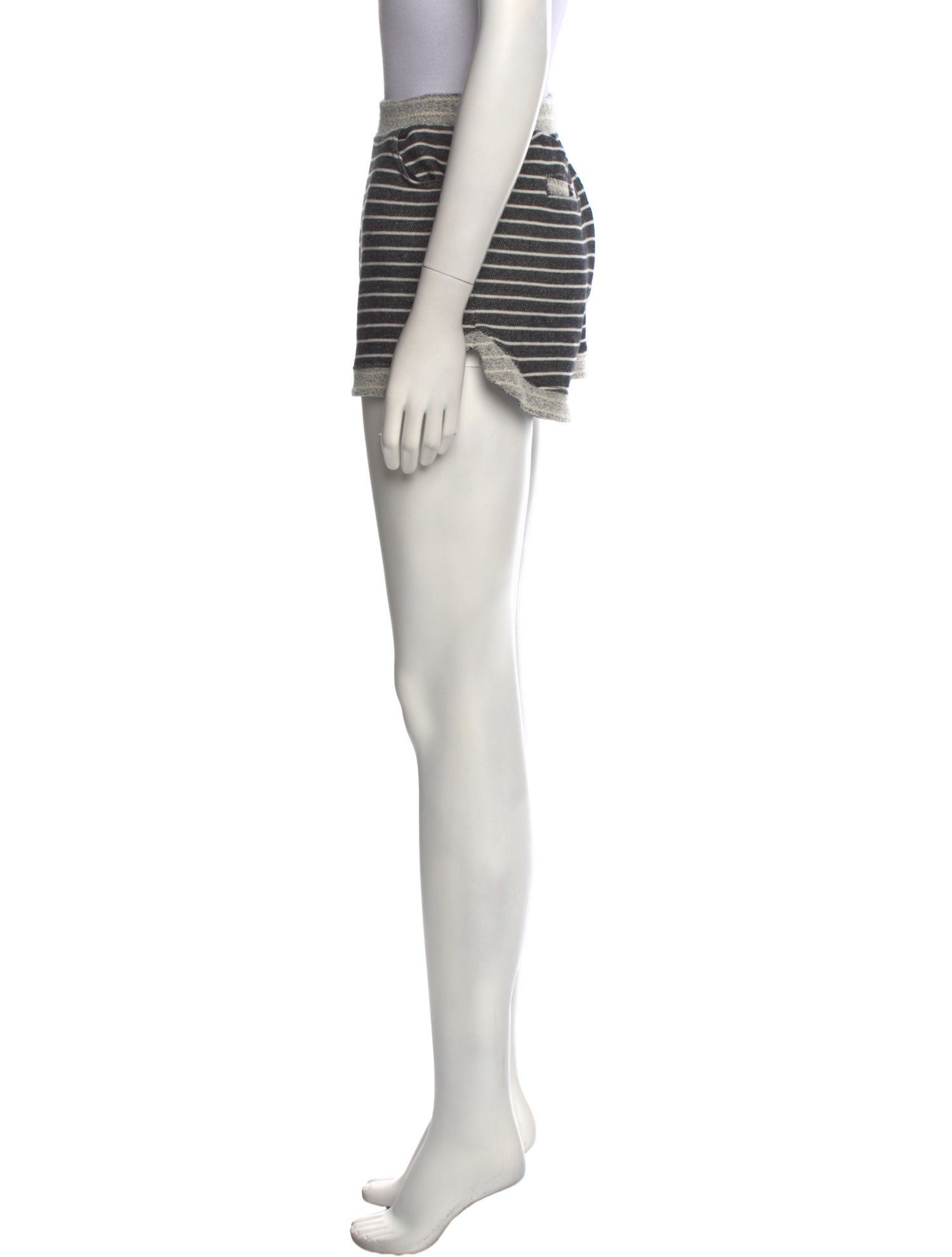 Cardigan Striped Mini Shorts