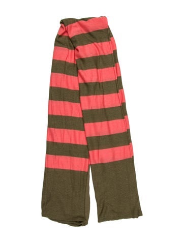 Cardigan Scarves and Shawls Silk Striped Scarf