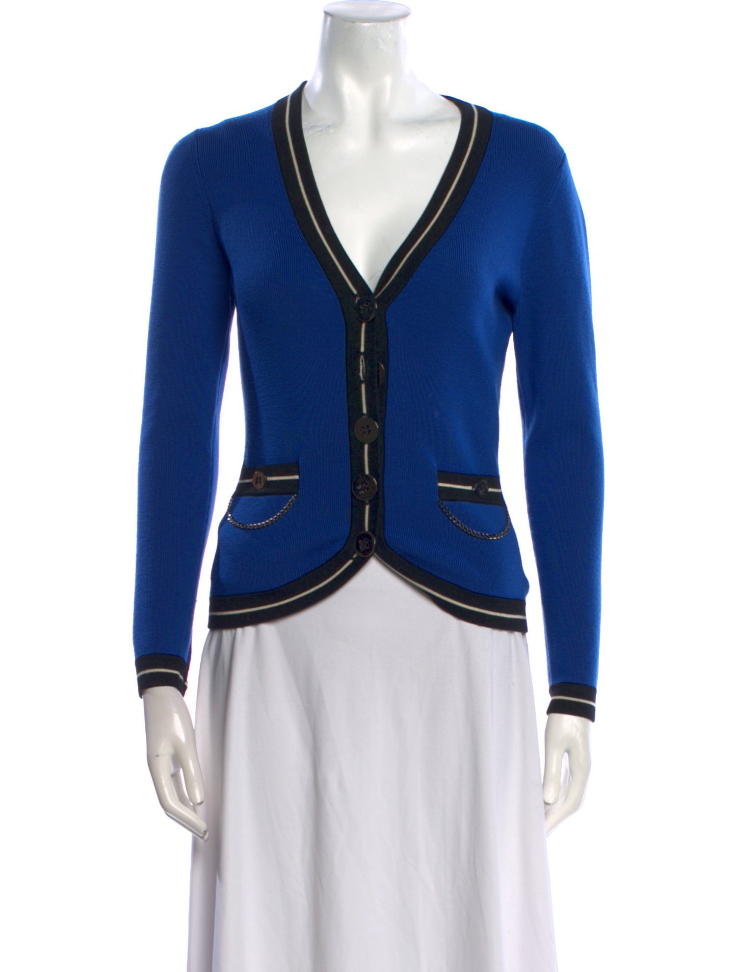 Cardigan Merino Wool V-Neck Sweater