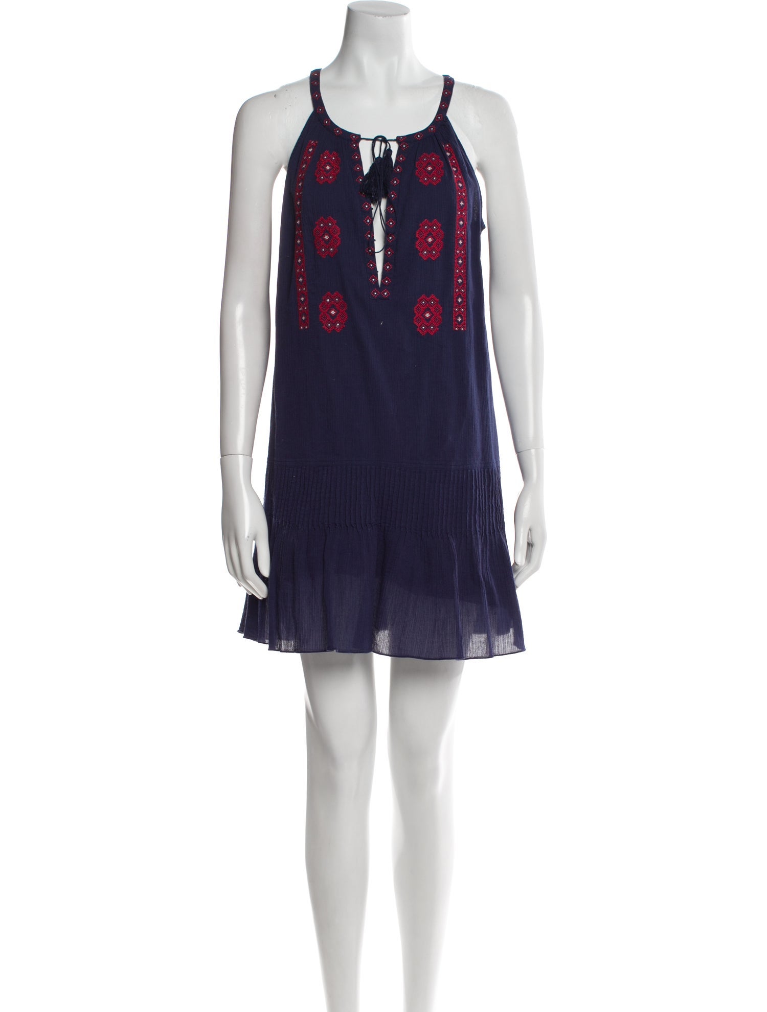 Cardigan Scoop Neck Mini Dress