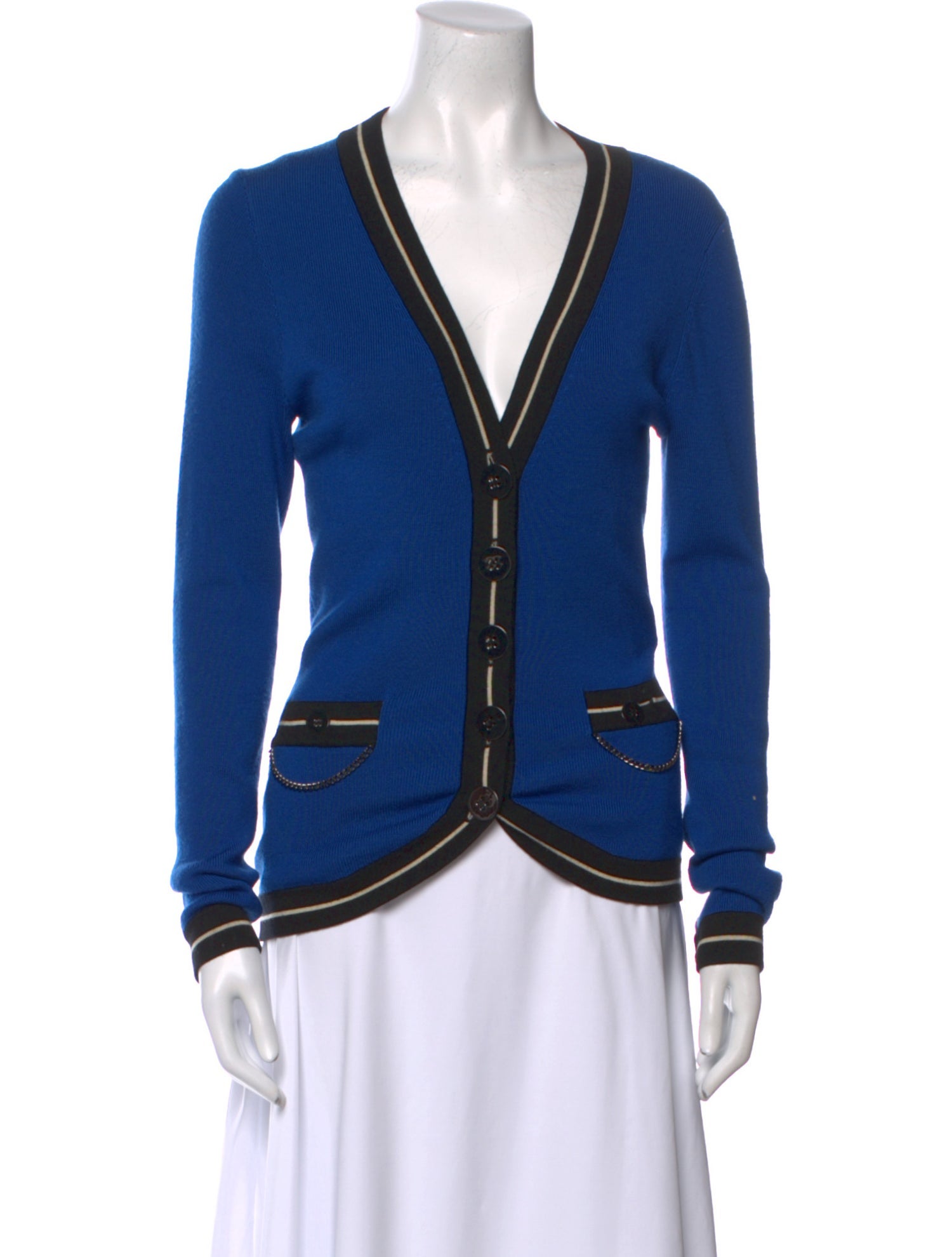 Cardigan Merino Wool V-Neck Sweater