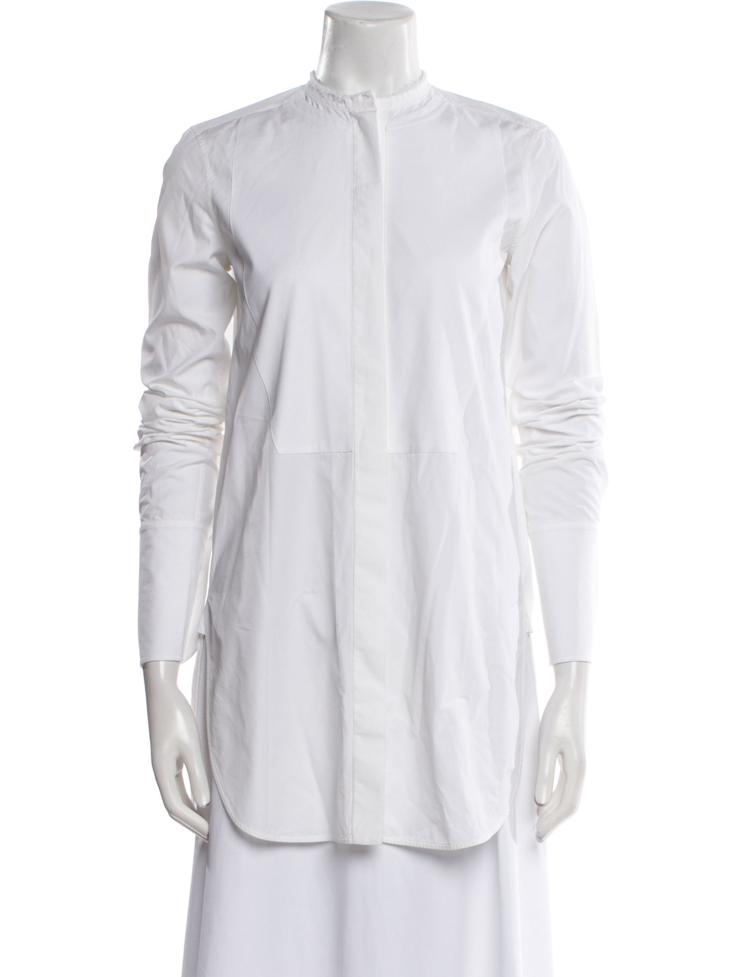 Celine Robert Mock Neck Three-Quarter Sleeve Tunic