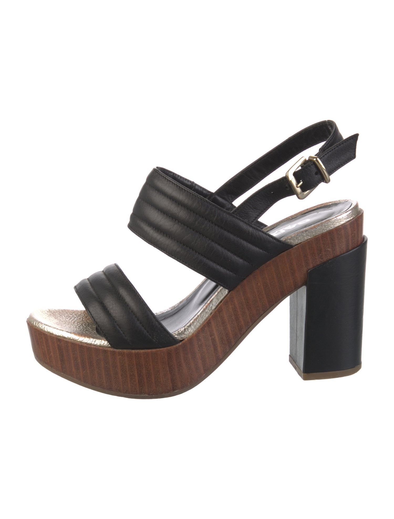 Carel Paris Leather Slingback Sandals