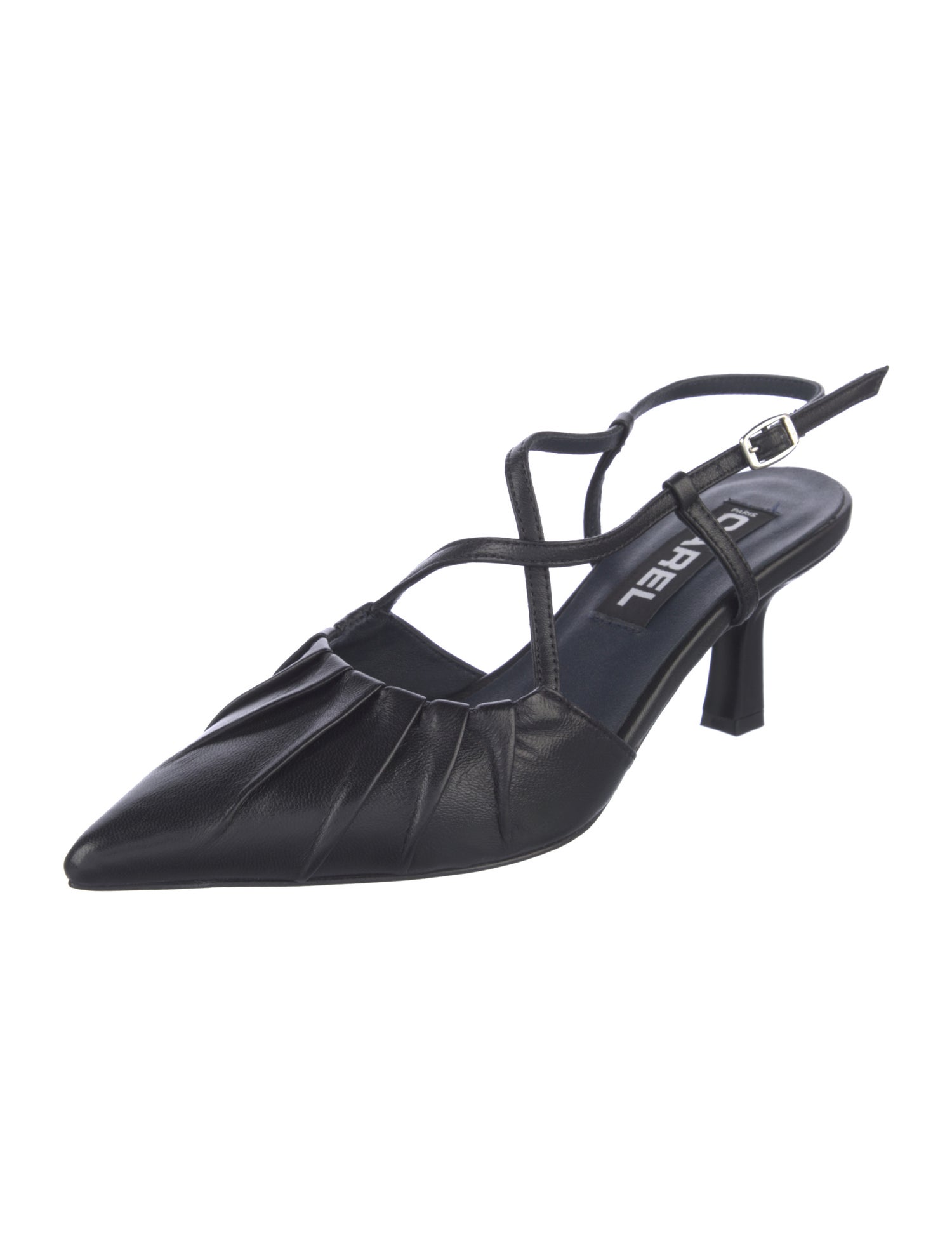 Carel Paris Leather T-Strap Pumps