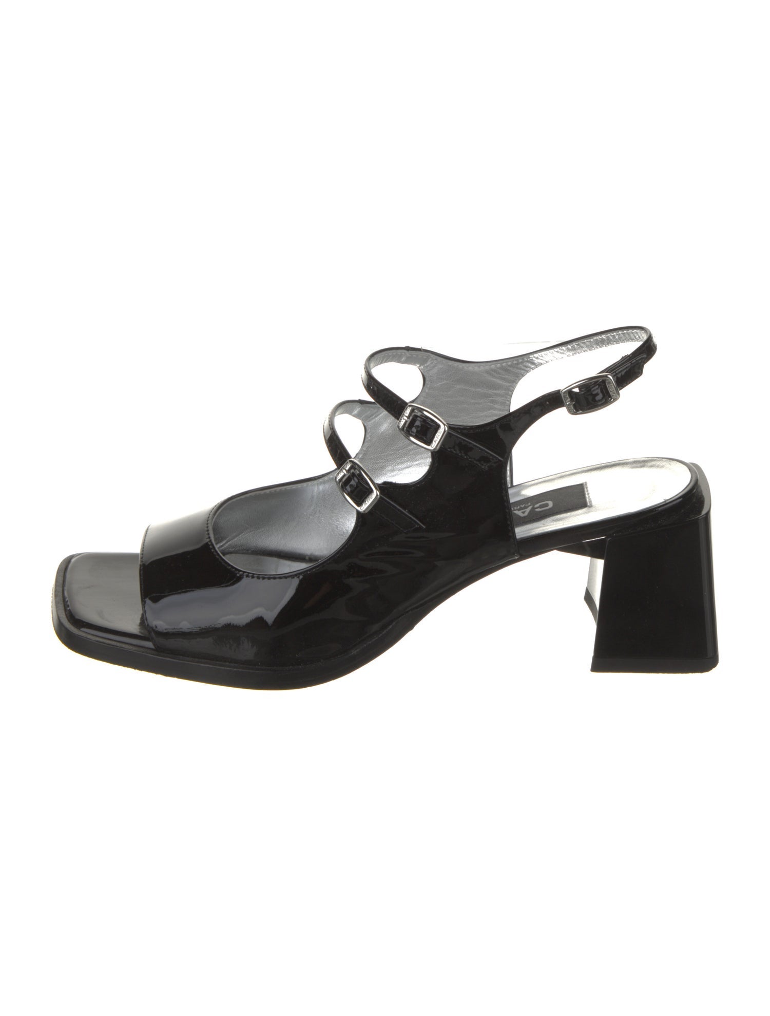 Carel Paris Patent Leather Slingback Sandals