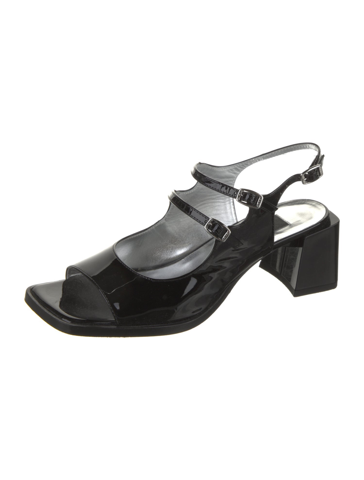 Carel Paris Patent Leather Slingback Sandals