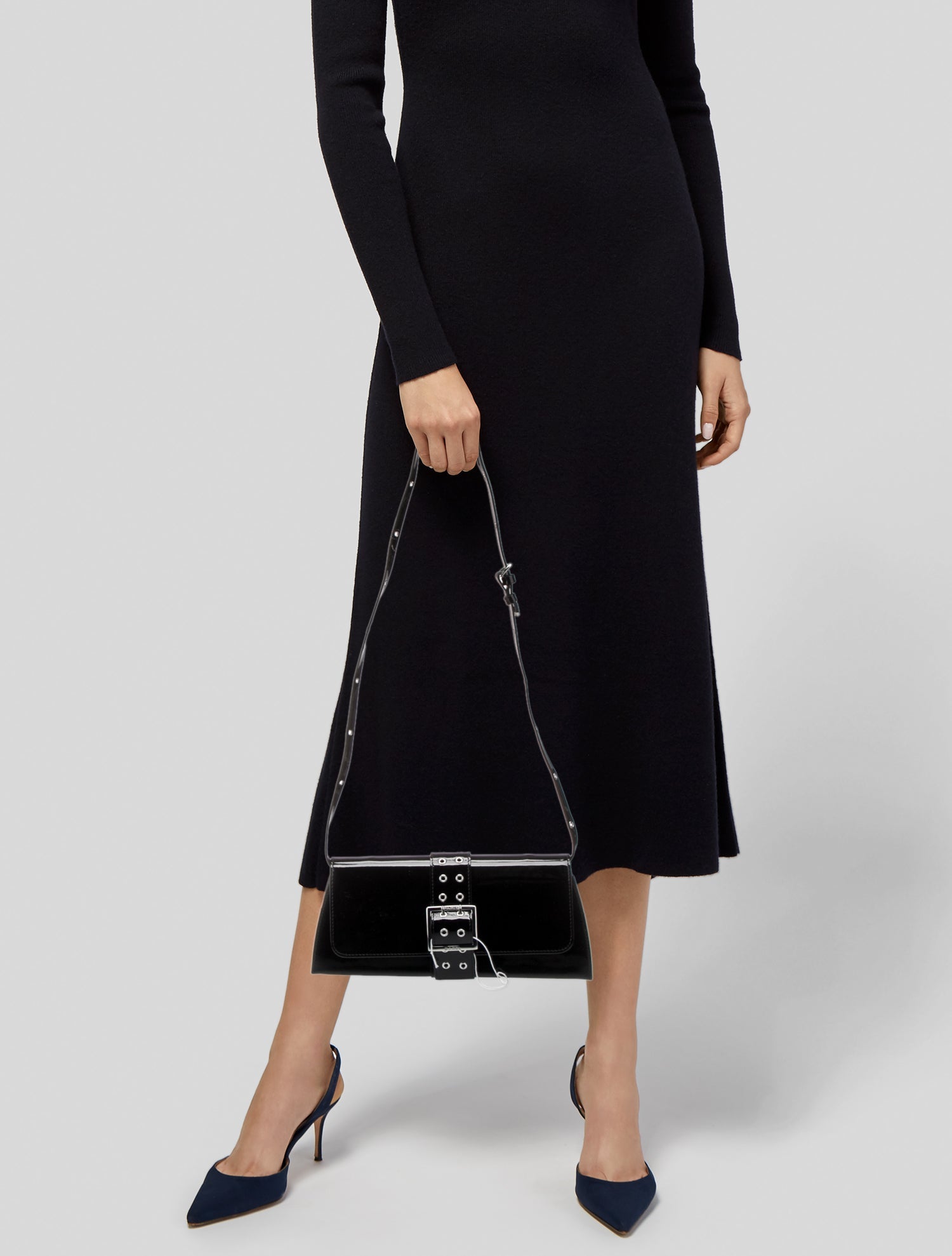 Carel Paris Patent Leather Shoulder Bag