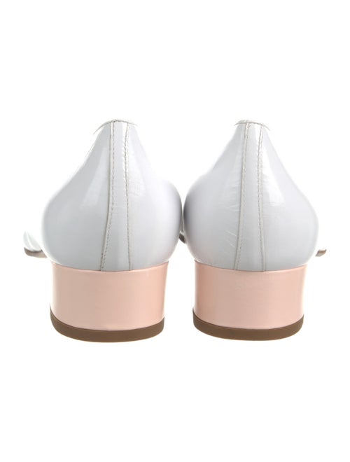 Carel Paris Patent Leather Colorblock Pattern Mules