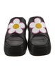 Carel Paris Leather Embroidered Accent Slides