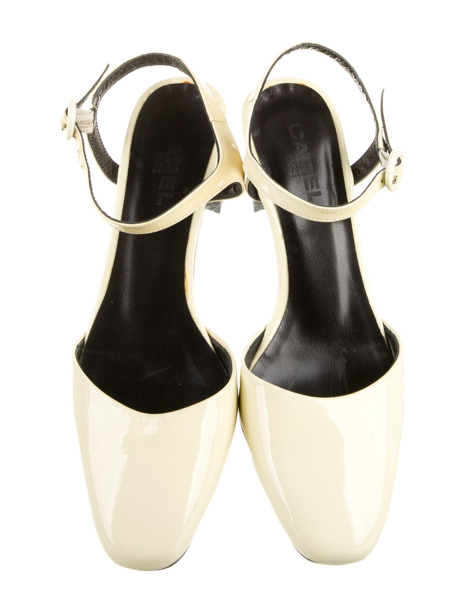Carel Paris Patent Leather Slingback Pumps