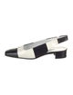 Carel Paris Patent Leather Striped Slingback Flats