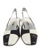 Carel Paris Patent Leather Striped Slingback Flats