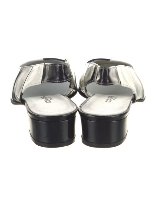 Carel Paris Patent Leather Striped Slingback Flats