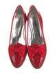 Carel Paris Patent Leather Bow Accents Ballet Flats