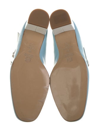 Carel Paris Patent Leather Colorblock Pattern Pumps