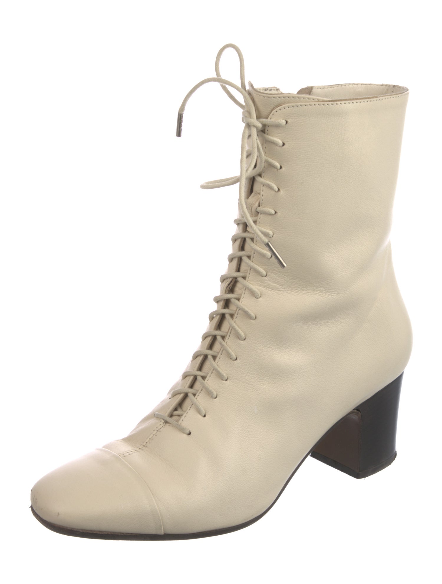 Carel Paris Leather Lace-Up Boots