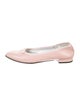 Carel Paris Leather Bow Accents Ballet Flats