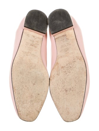 Carel Paris Leather Bow Accents Ballet Flats