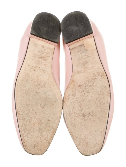 Carel Paris Leather Bow Accents Ballet Flats