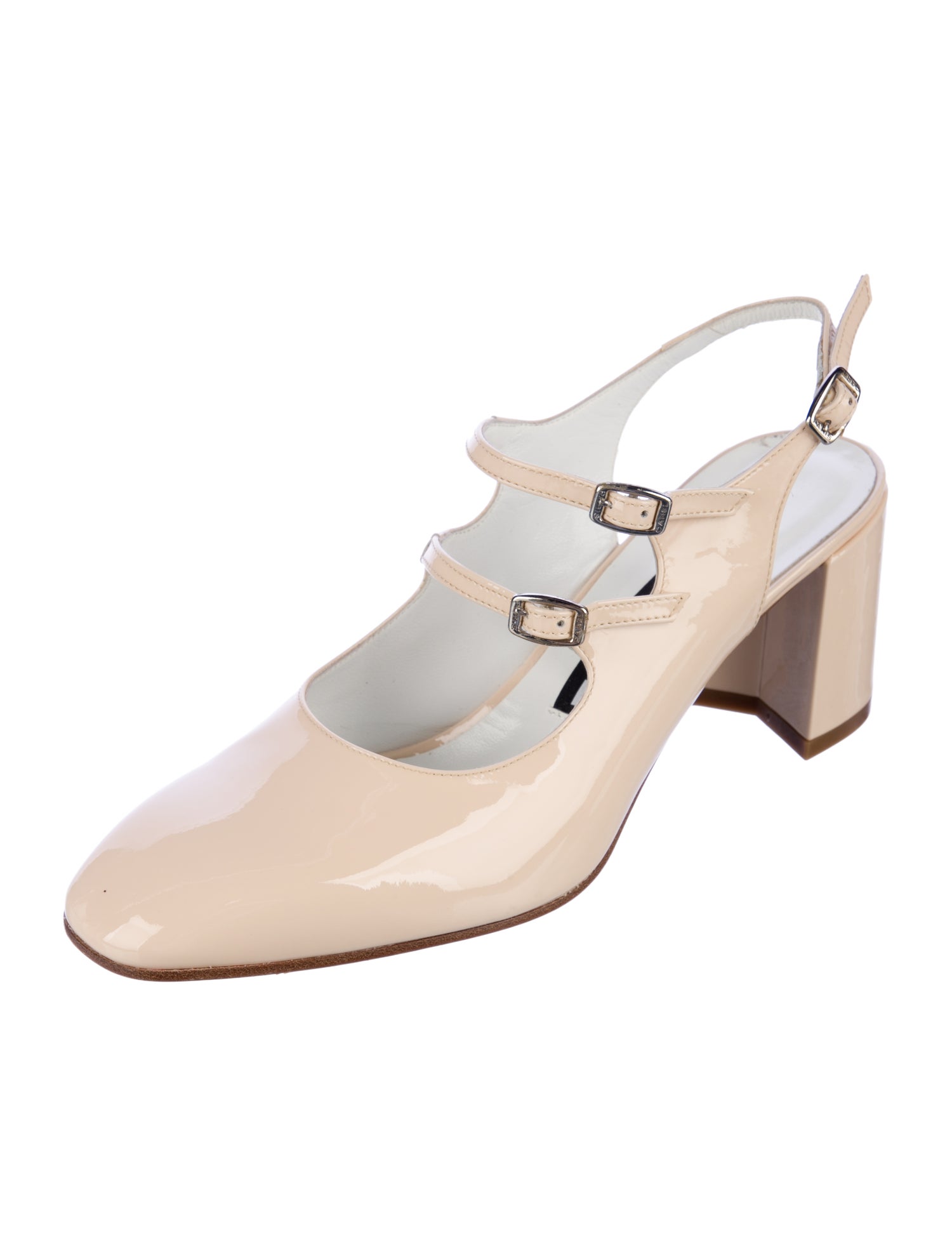 Carel Paris Patent Leather Slingback Pumps