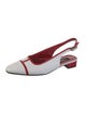 Carel Paris Leather Colorblock Pattern Slingback Pumps