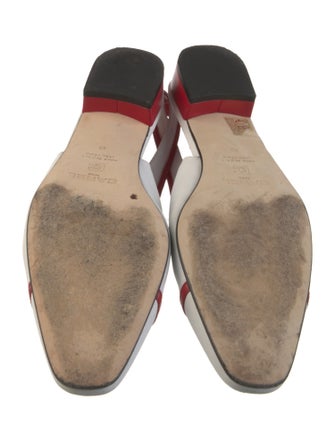 Carel Paris Leather Colorblock Pattern Slingback Pumps