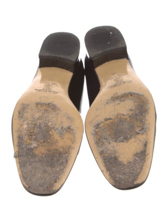 Carel Paris Patent Leather Colorblock Pattern Pumps