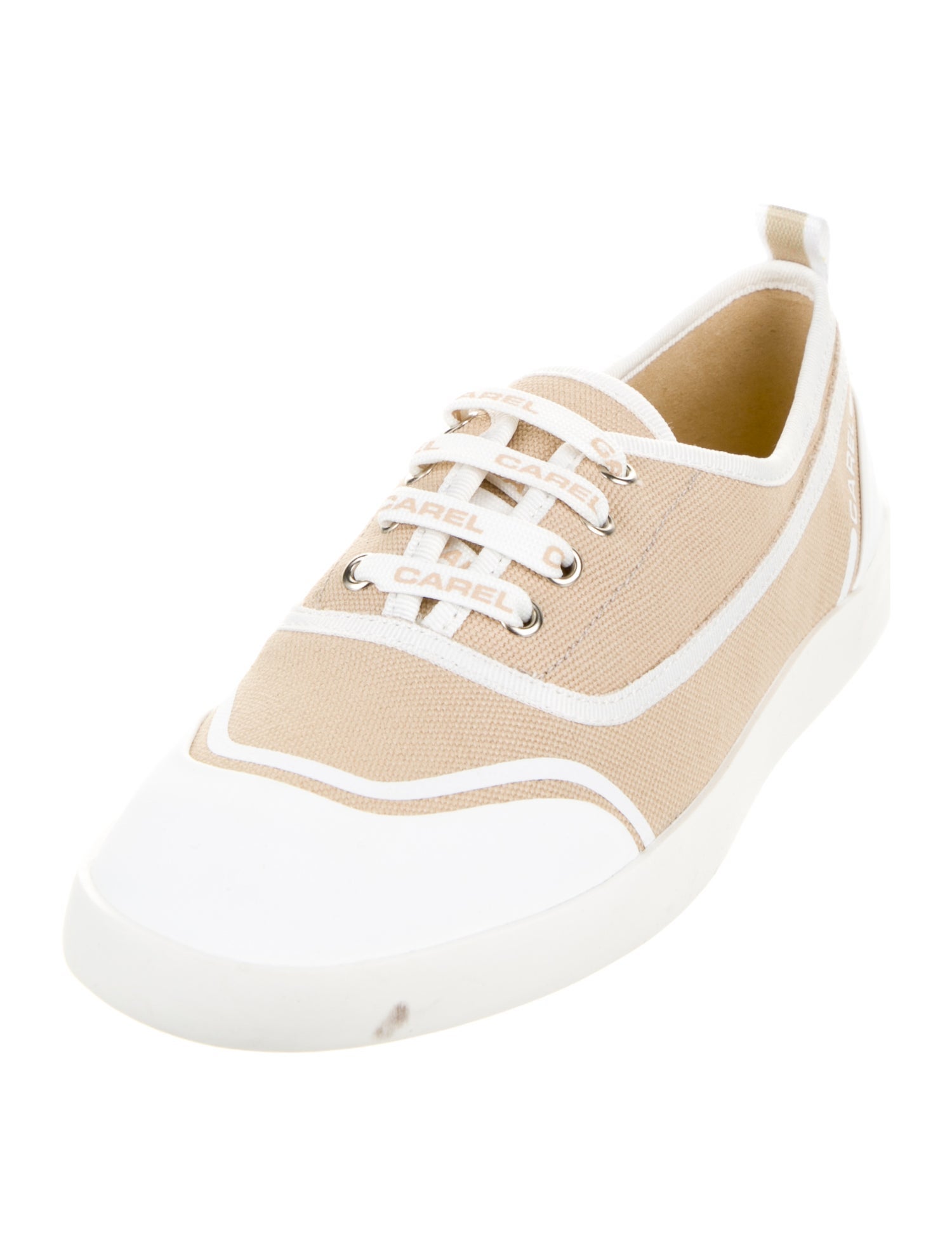 Carel Paris Canvas Colorblock Pattern Sneakers