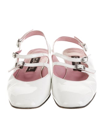 Carel Paris Patent Leather Slingback Flats