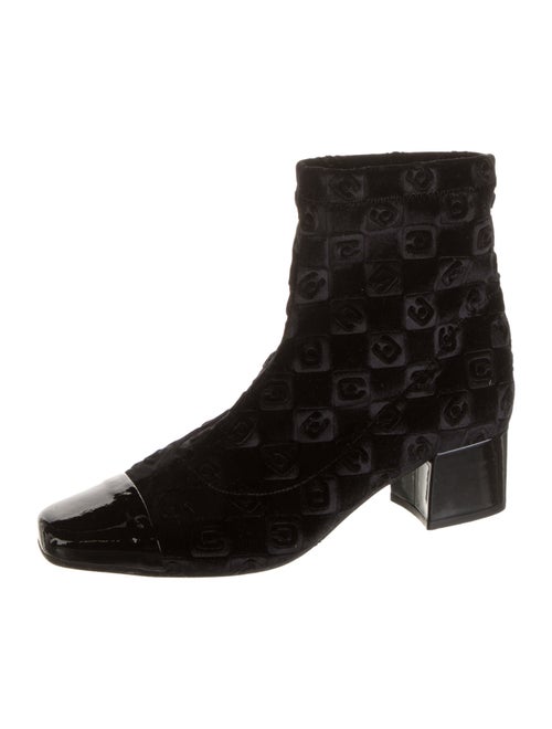 Carel Paris Velvet Printed Boots