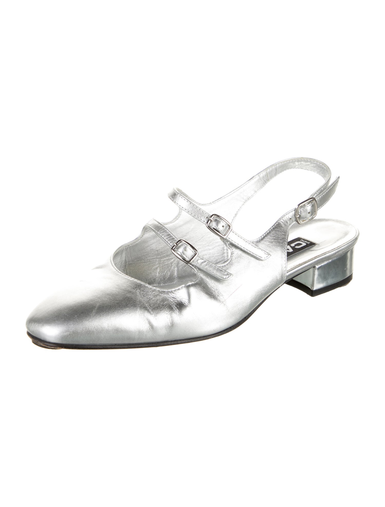 Carel Paris Leather Slingback Flats