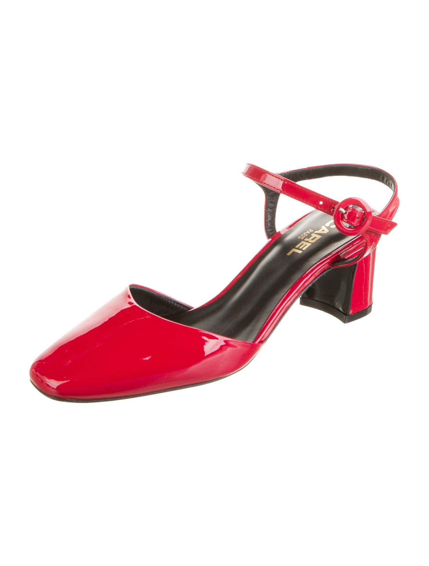 Carel Paris Patent Leather Slingback Pumps
