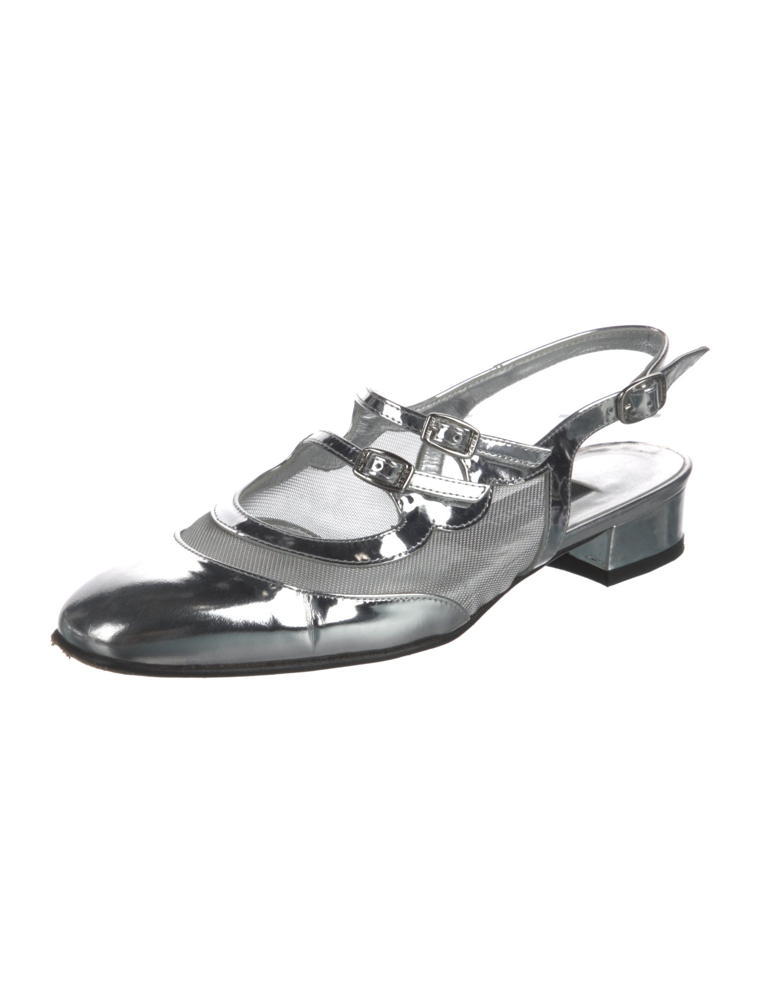 Carel Paris Patent Leather Slingback Flats