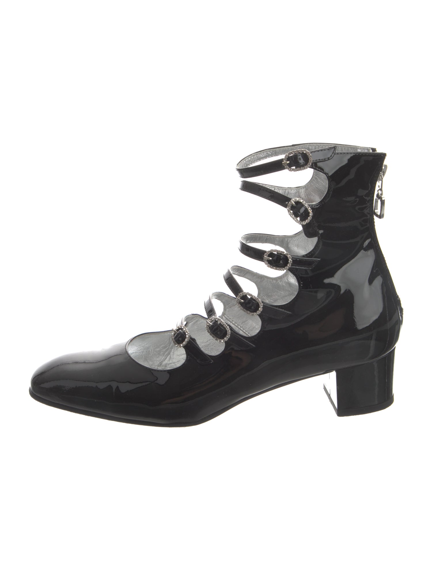 Carel Paris Patent Leather Lace-Up Boots