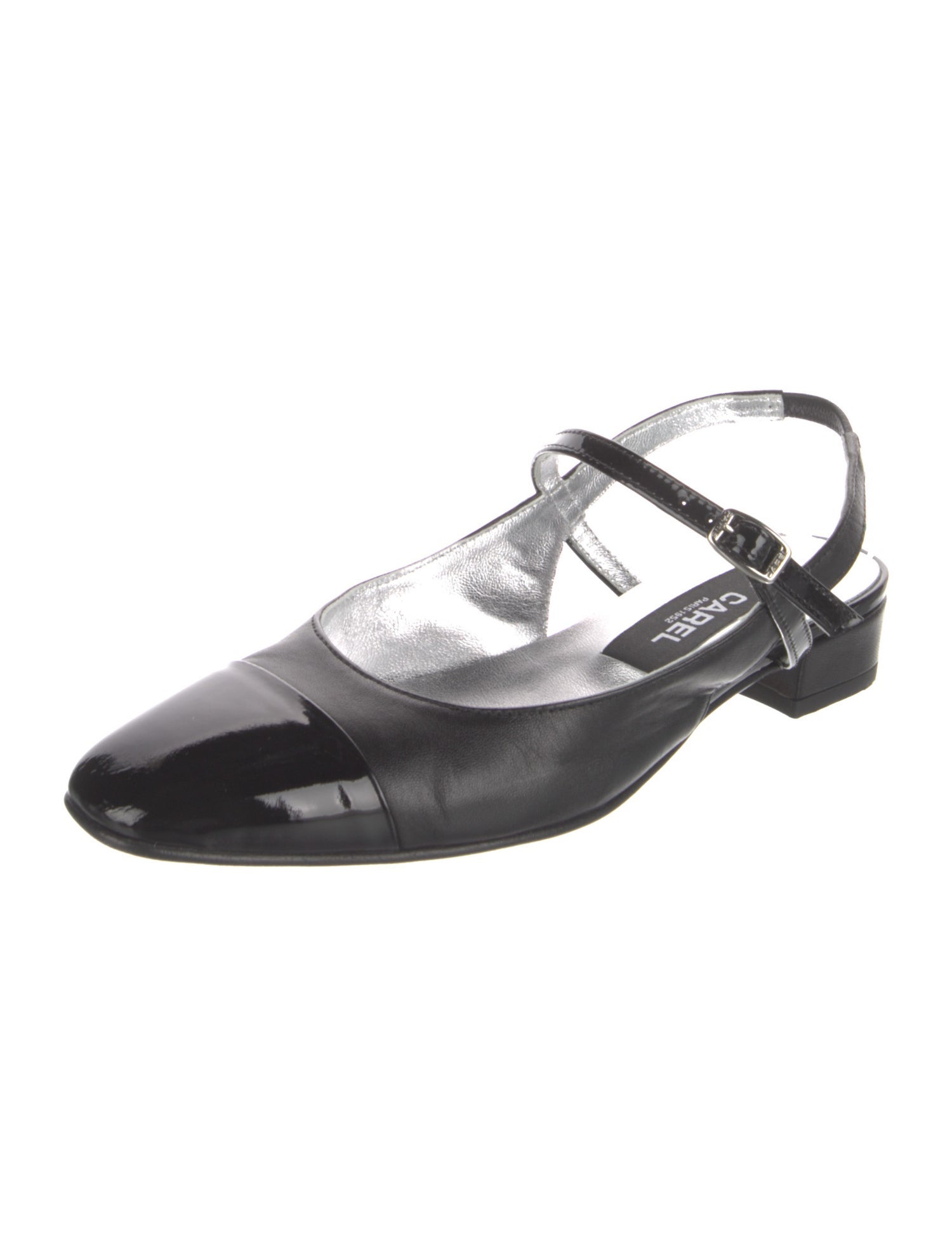 Carel Paris Patent Leather Slingback Flats